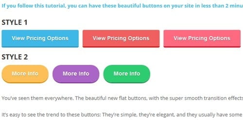 Awesome Flat Buttons