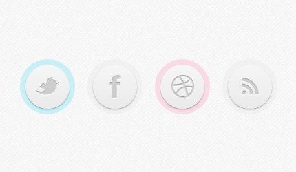 Circle Button CSS Style Example