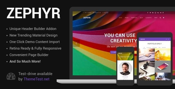 Zephyr Corporate wordpress Theme