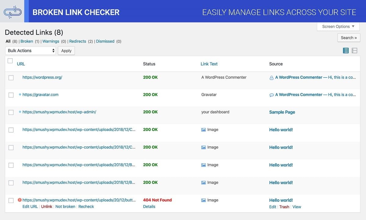 Broken Link Checker