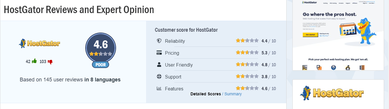 hostgator review