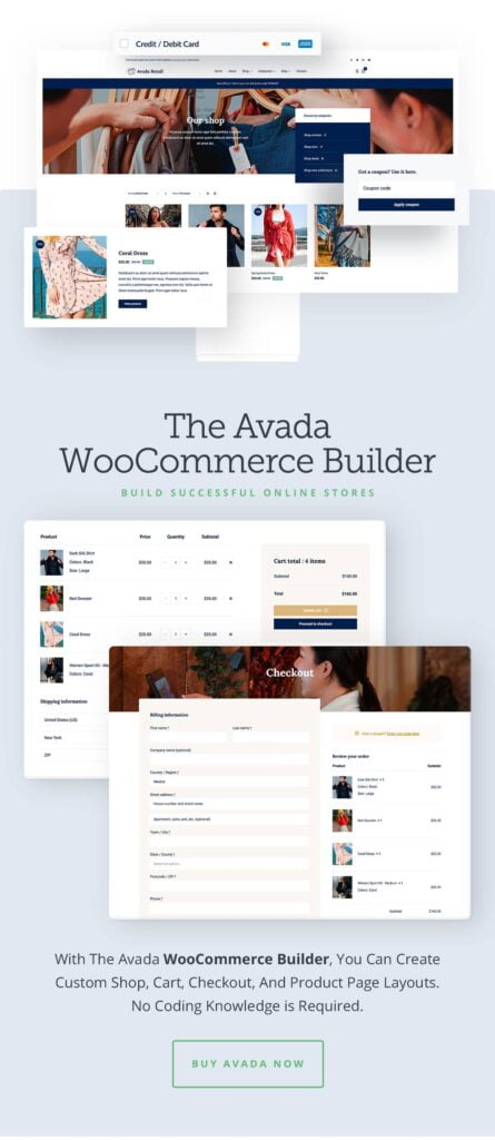 Avada Woocommerce builder