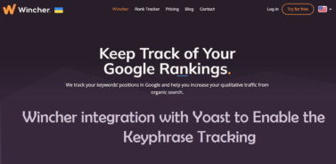 Wincher integration with Yoast to Enable the Keyphrase Tracking