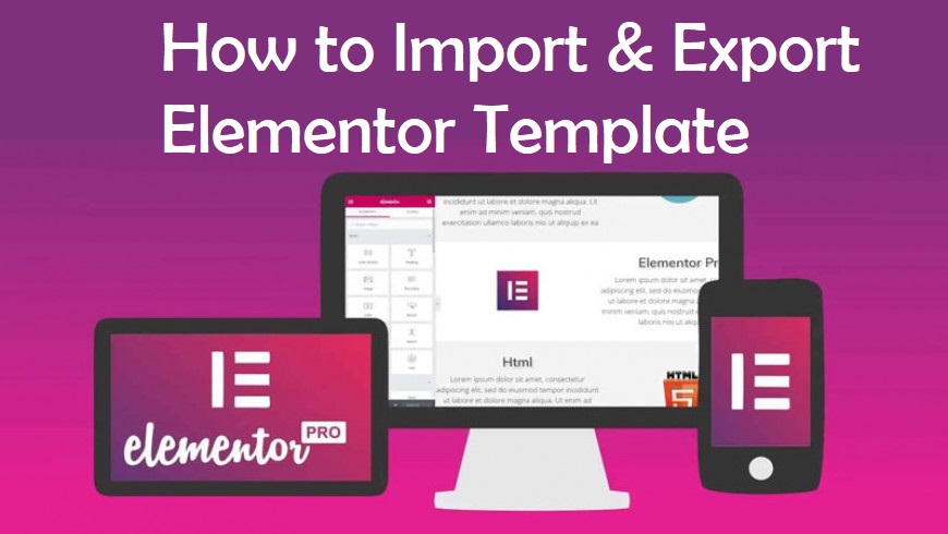 How to import elementor template into WordPress